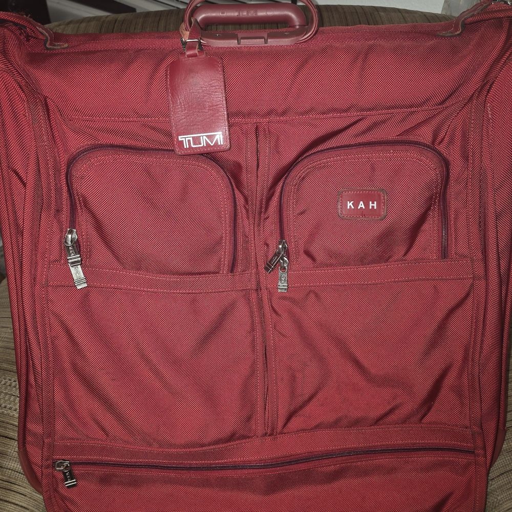TUMI Ballistic Alpha Two Wheeled Luggage Garment Bag Nylon.